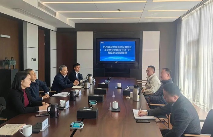 中國有色金屬加工工業(yè)協(xié)會理事長范順科一行蒞臨楚江新材調(diào)研